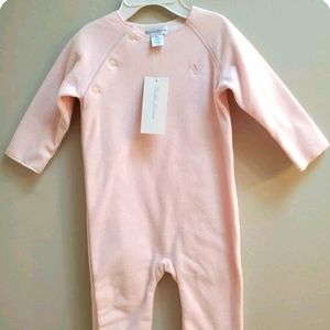 Ralph Lauren Infant One Piece Fleece Coverall 3M 3 Month Pink